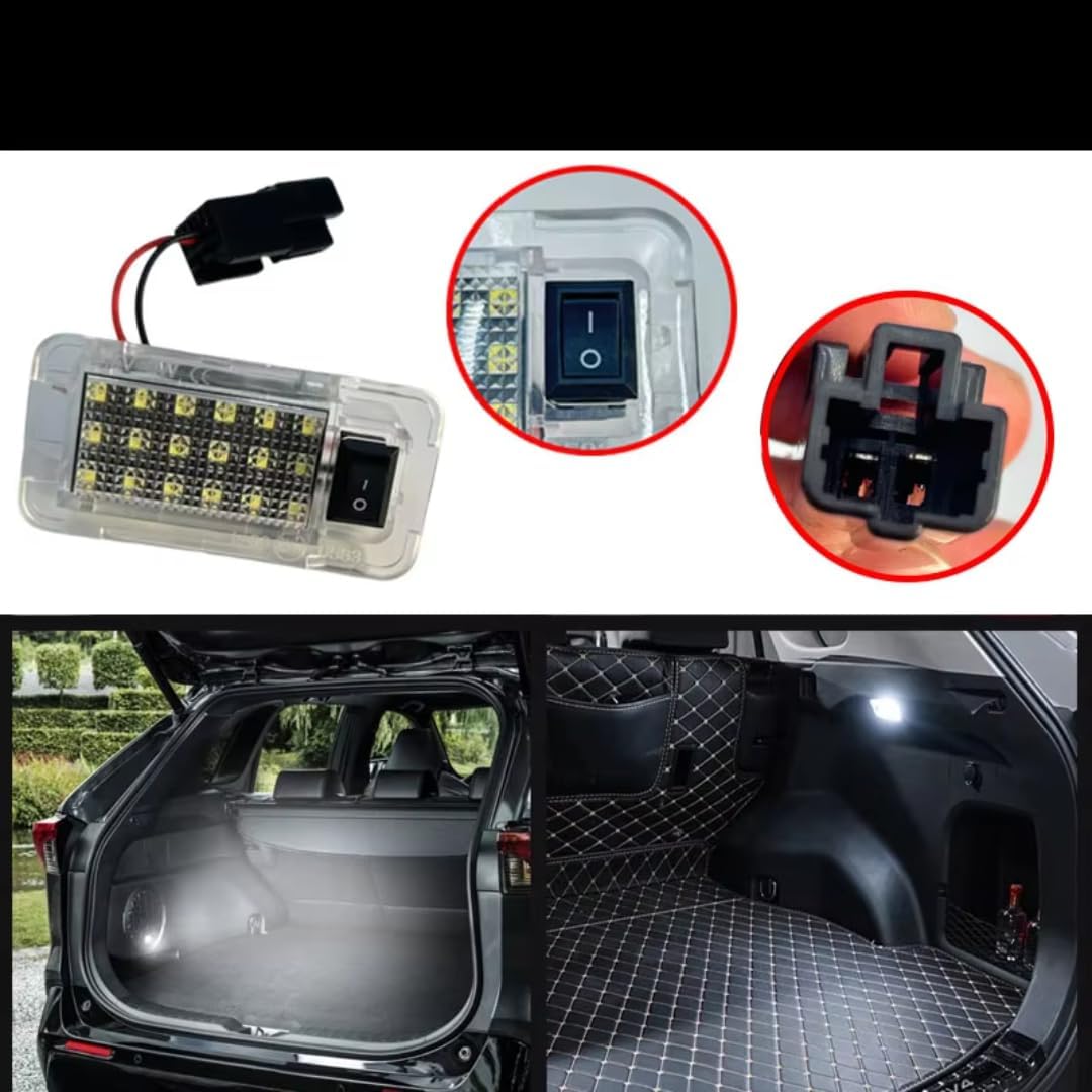 Car Trunk Light for Toyota RAV4 Prius Sienna Alphard Yaris Prime Harrier Venza, Car Rear Trunk Lamp Luggage Compartment Light