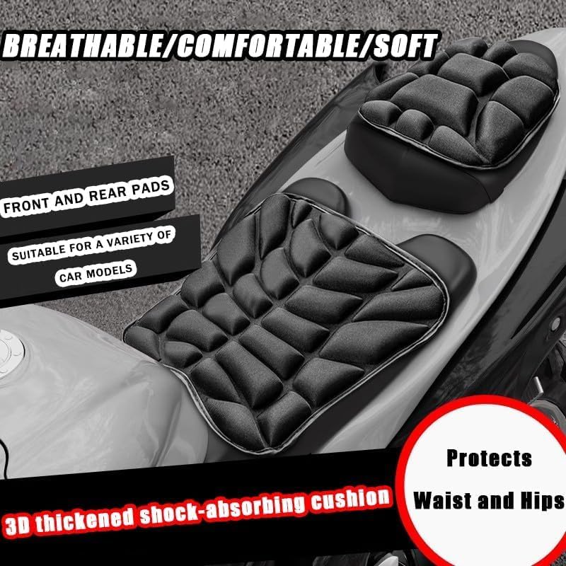 Motorcycle Seat Cushion for Yamaha YZF R7 2015-2024 2025 2026, Front Rear Shock Absorption Comfort Breathable Seats Cover Protect Accessories