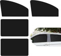 4 PCS Car Side Window Sun Shade, 24.40In x 18.89In x 12.99In Front & 31.49In x 18.89In Rear Magnetic Window Shades, Blackout Privacy Protective Curtain, Heat Insulation for Most Cars (Black)