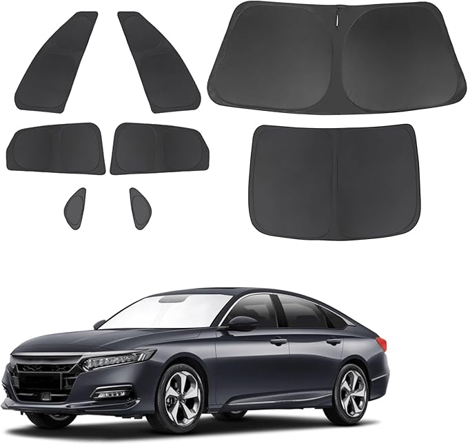 TINGLU Window Shades for Honda Accord 2023 2024 2025 Accessories Car Side Full by TINGLU