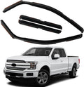 in Channel Rain Guards Fit for 2015-2020 Ford F150 Super Cab, 17-20 F150 Raptor