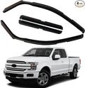 in Channel Rain Guards Fit for 2015-2020 Ford F150 Super Cab, 17-20 F150 Raptor by CHYKORLA