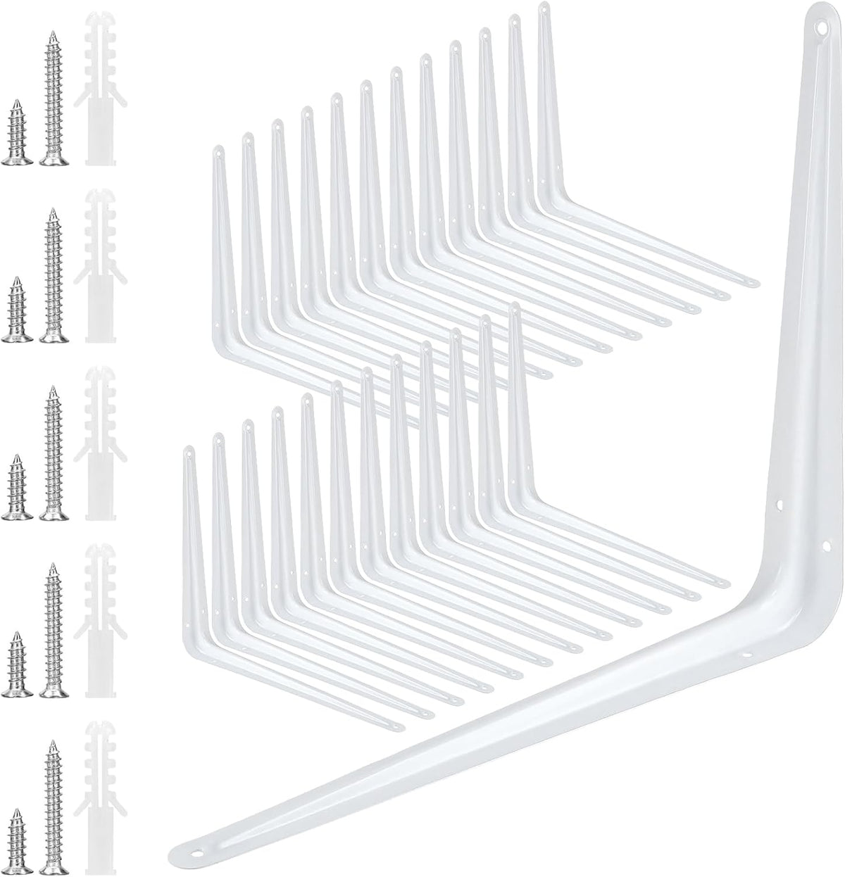 soujap 24 pack 10 x 12 inch white, main product view