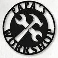 Personalized Papa's Workshop Metal Sign by Pamaheart
