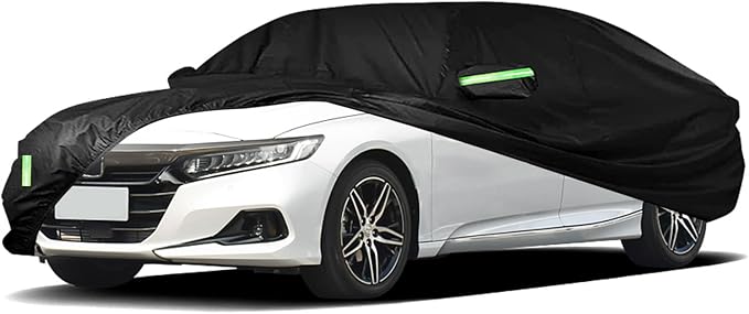 Car Cover Custom Fit for Honda Accord Sedan/Coupe，All Weather 210T Windproof by XUKEY