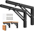 folding shelf brackets 24 inch 2pcs heavy duty, main product view