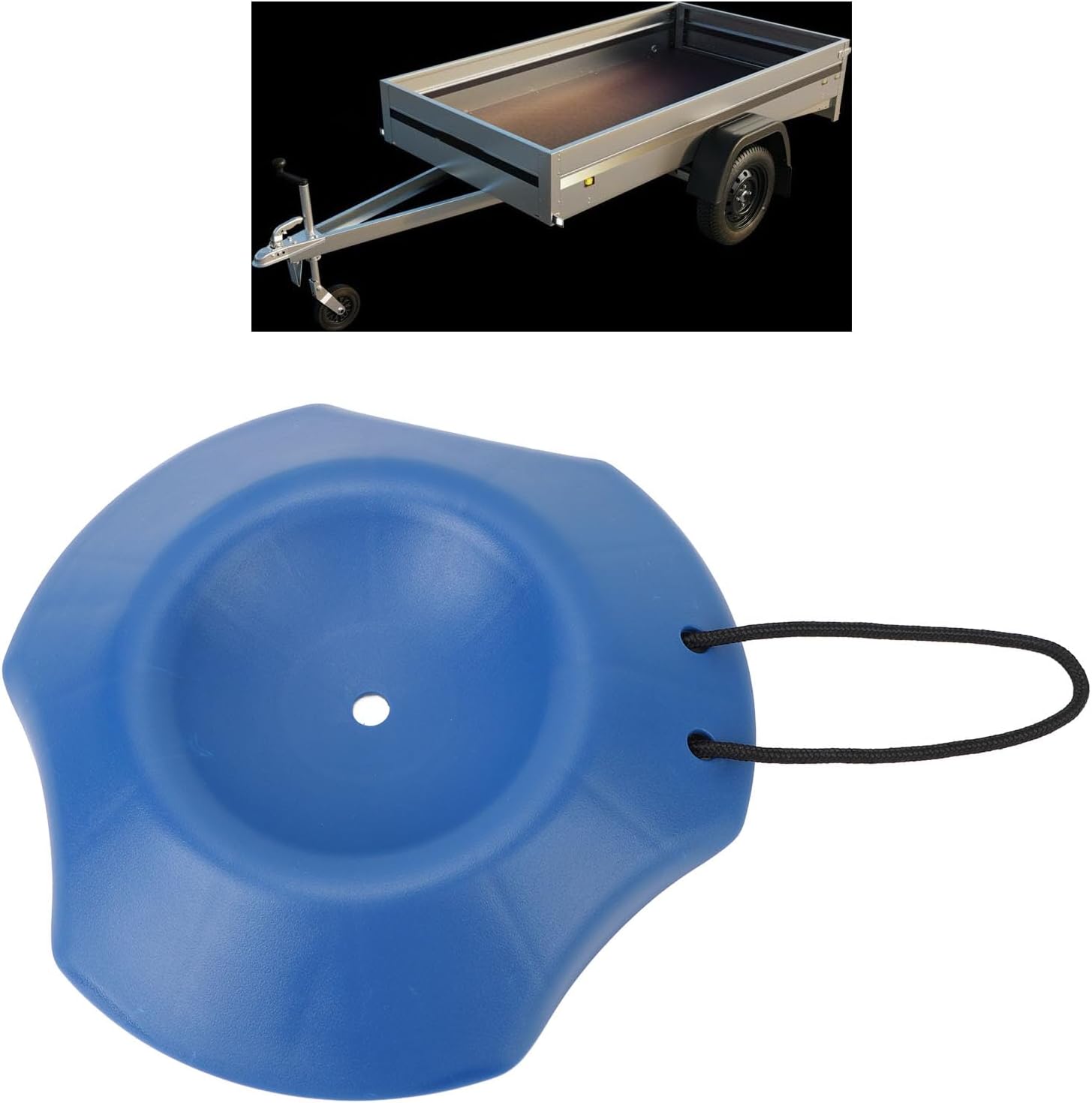 Generic Trailer Wheel Dock Chock ABS Trailer Jack Chock 4400 Lbs Support with Rope Handle Helps Reduce Sinking on Mud Sand Grass for RV Boat Utility