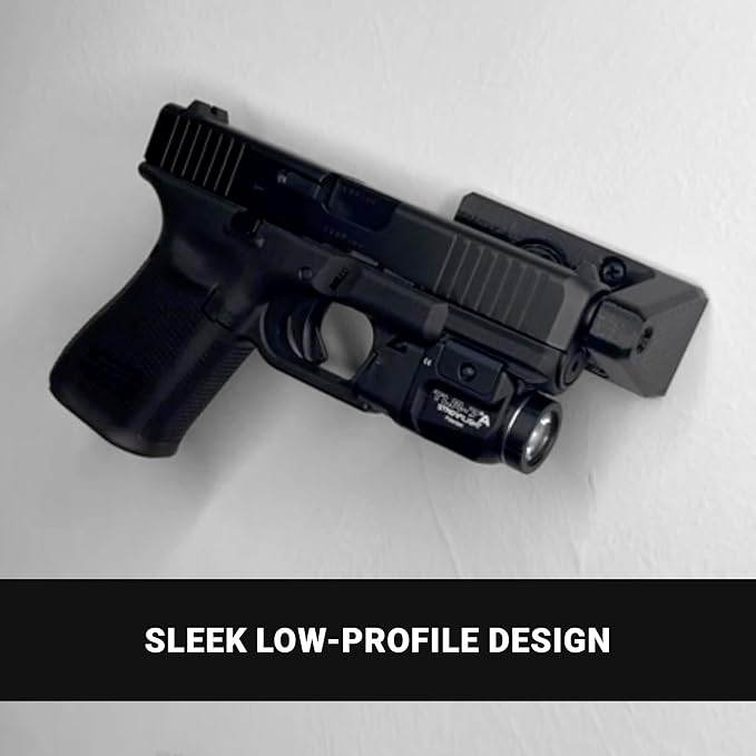 Spartan Mounts Universal Pistol Revolver Wall Mount | Display Hook Adapter Bore - Image 4