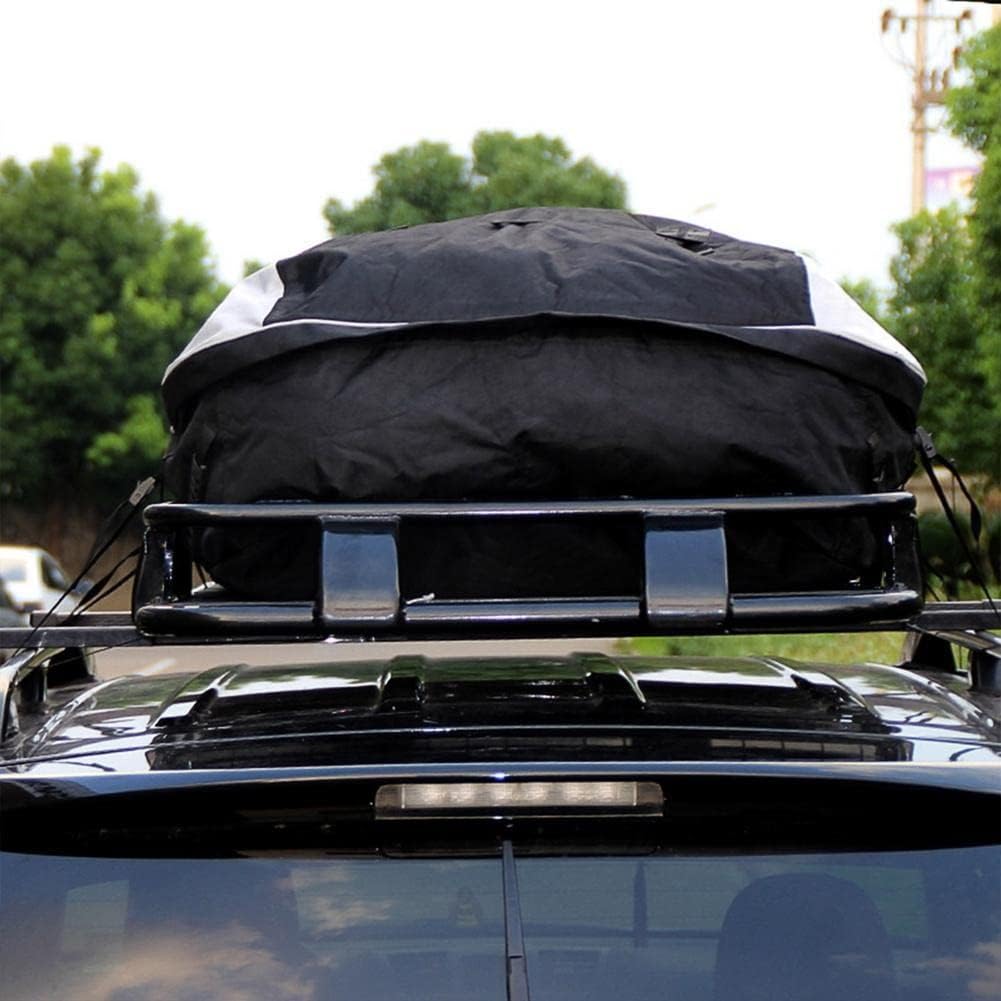 Waterproof Car Cargo Roof Bag Rooftop Luggage Black Storage Travel Pocket 273L for SUV Van Cars