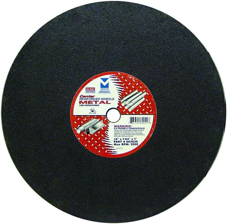 mercer industries 603030 chop saw cut-off wheels for, main product view