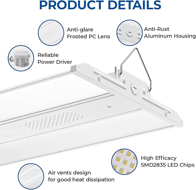 CINOTON 2FT 165W/110W/80W LED Shop Light - Image 7