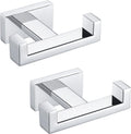 aplusee double towel hooks for bathroom, polished chrome, main product view