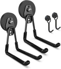 3-H Heavy Duty Magnet Garage Hooks 2 Pack, Extra Large Strong Magnetic Hooks by 3-H
