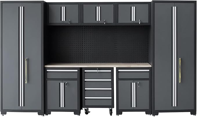 Garage Storage Cabinet System 9-Pcs Workshop Set Garage Cabinets and Storage - Image 8