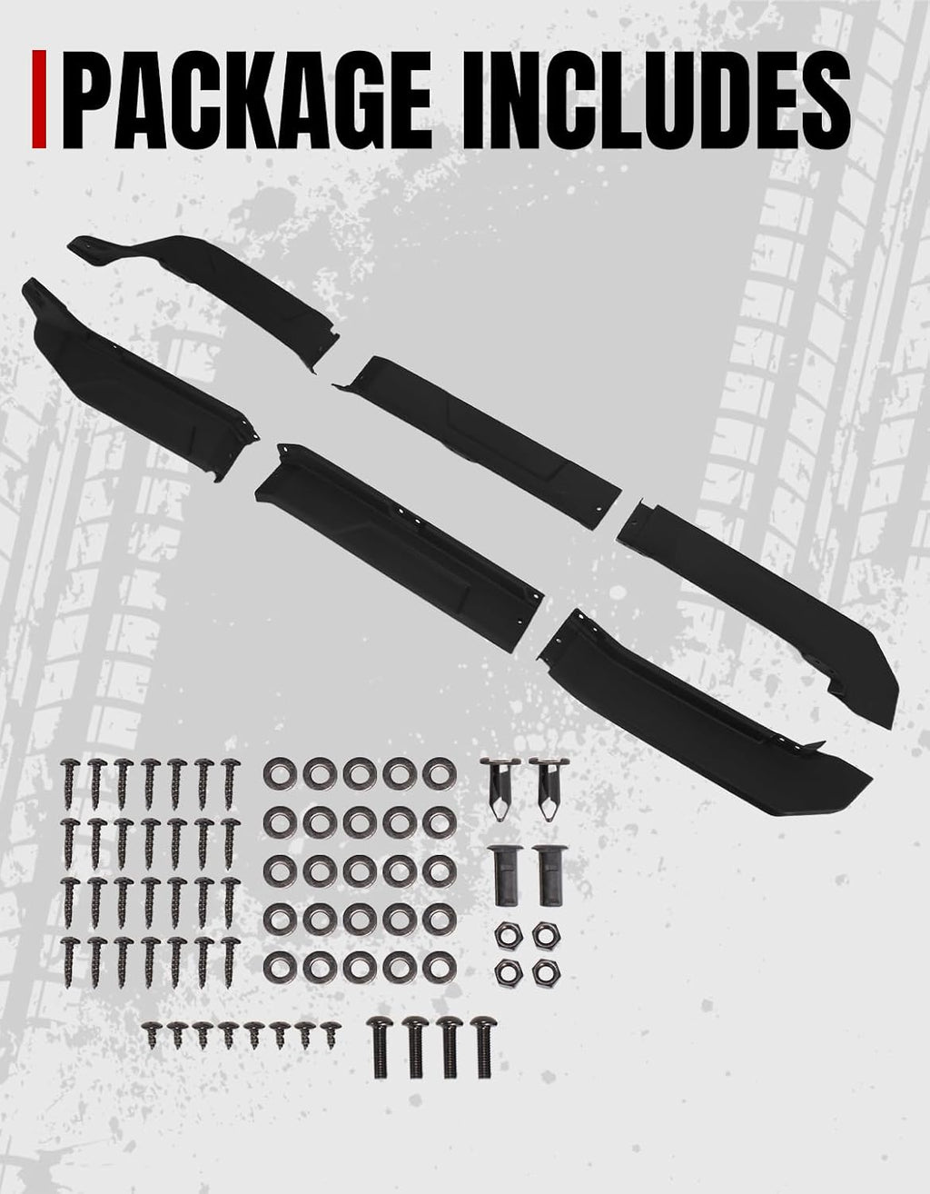 A & UTV PRO Front Fender Flares for Honda Pioneer 520 2021-2025, Compatible with Pioneer 500 2015-2023, Combined Mud Guards Mud Flaps Accessories, Easy Installation, Full Protection (Front Pair)