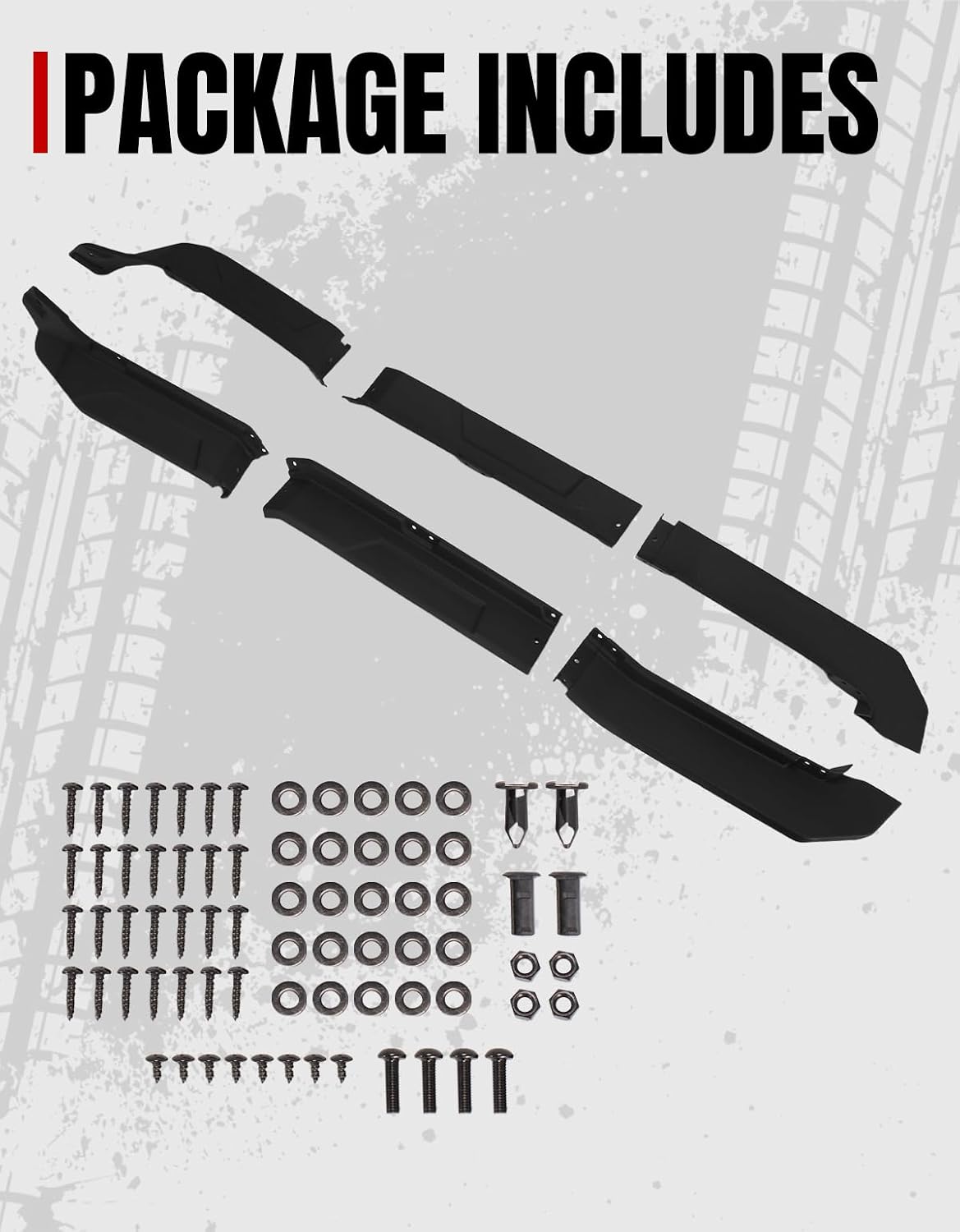A & UTV PRO Front Fender Flares for Honda Pioneer 520 2021-2025, Compatible with Pioneer 500 2015-2023, Combined Mud Guards Mud Flaps Accessories, Easy Installation, Full Protection (Front Pair)