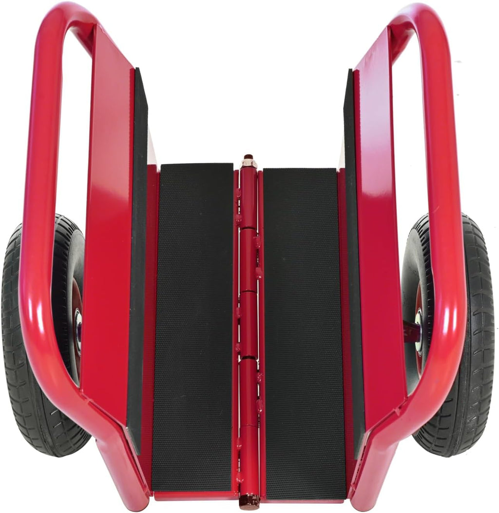 Heavy Duty Panel Dolly with Solid Rubber Tires for Heavy Material Handling