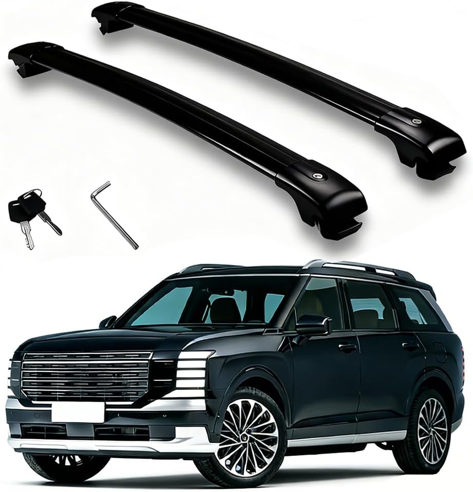2Pcs Roof Bars Fit for Hyundai Palisade 2026 2027 Aluminum Alloy Side Bars Cross Rails Roof Rack Luggage Carrier(EYB)