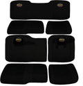 Padded Neoprene Seat Covers Compatible with Polaris Ranger Crew XP 1000 900 (2017-2026) 7pc Front + Rear Rows UTV Set, Black