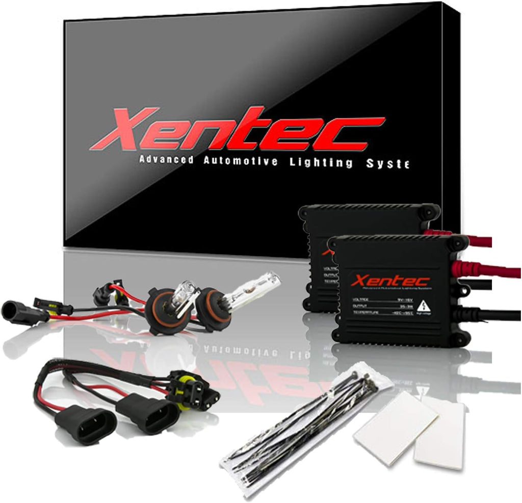 Xentec 9006 (HB4) 8000K HID xenon bulb x 1 pair bundle with 2 x 35W Digital Slim Ballast (Light Blue)