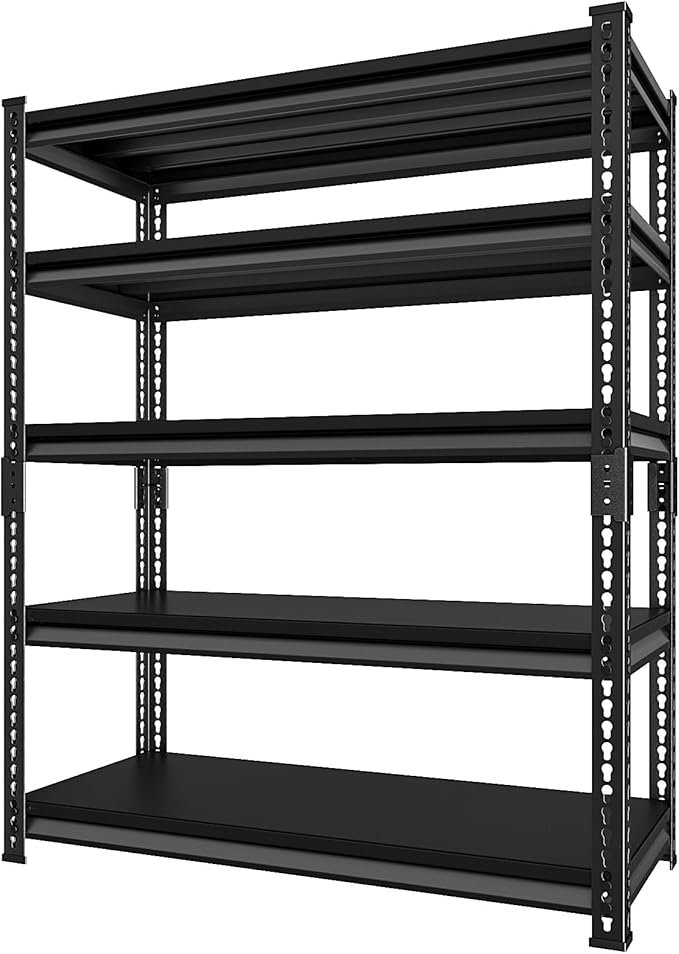 Garage Shelving Heavy Duty 2500LBS Loads, 5-Tier Metal Shelving Units and - Image 9