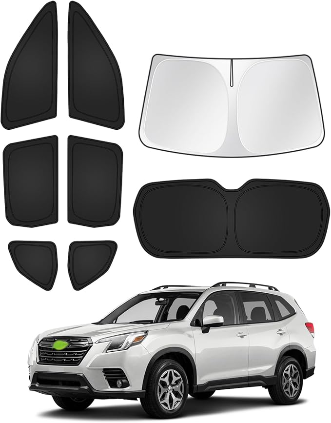 Sunshades for 2025 2026 Subaru Forester Accessories Windshield Sun Shade Side by Canvcle