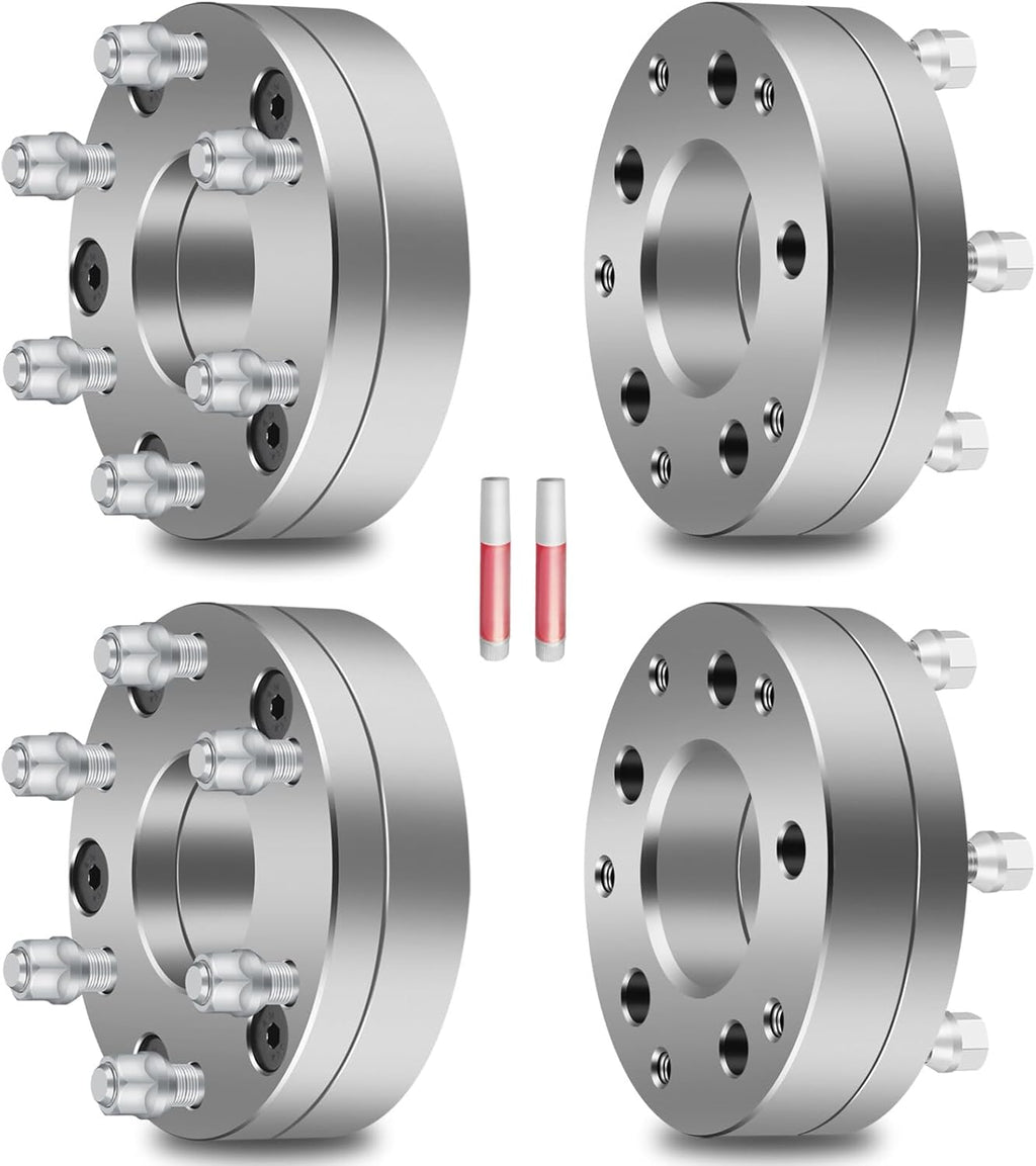 SCITOO 4X 5x5 to 6x5.5 Wheel Spacers Adapters 6 Lug 14x1.5 78.1mm 2" fits for 1979-1986 for C1500 1999-2014 for Grand for Cherokee 1975-1986 for C10