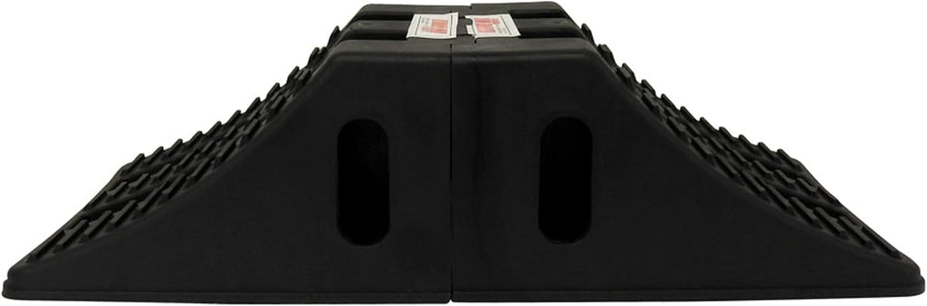 Extreme Max 5800.5852 Heavy-Duty Interlocking Wheel Chock for Tandem Axle Trailers and RVs - 9.2" x 8.2" x 4.7", Pair