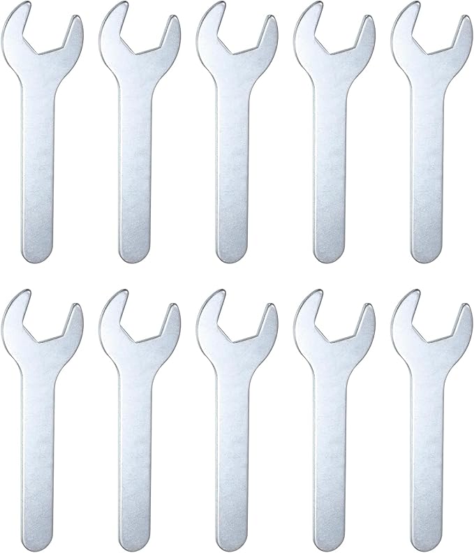 HARFINGTON 10pcs Small Wrench 21x126x2.8mm Metric U-Shaped Single Open Ended by HARFINGTON