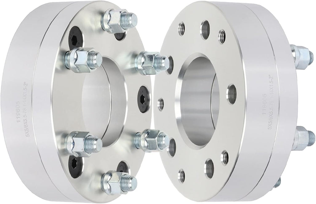 SCITOO 2" Wheel Spacers 5x5 for Chevrolet Tahoe 2Pcs | Wheel Spacers Adapters 14x1.5 Studs 78.1mm HB 5 Lug for Chevrolet C1500 for Chevrolet C1500 Suburban for Chevrolet Express 1500
