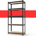 5-Tier Adjustable Metal Storage Shelves Heavy Duty Garage Shelving, Basement &