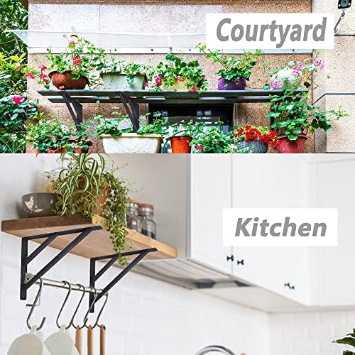 16 inch heavy duty shelf brackets, countertop support, package contents