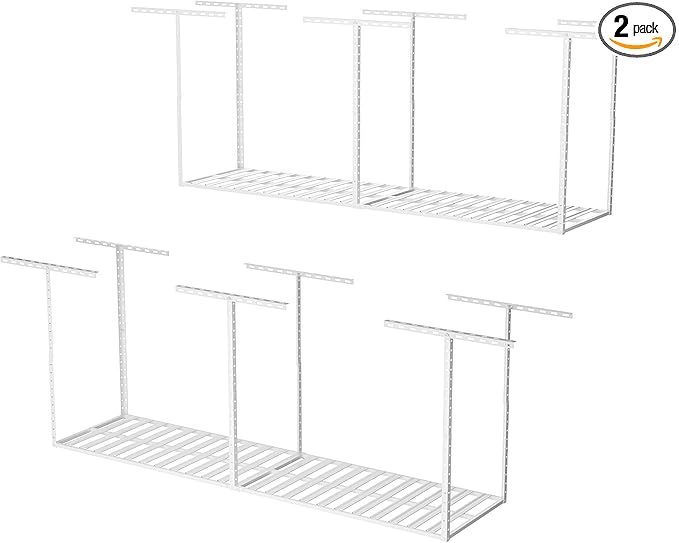 SunsGrove 2x8 Garage Overhead Storage Rack, Adjustable Heavy Duty Hanging by SunsGrove