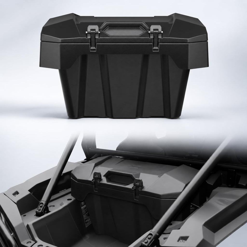 82QT Rear Cargo Box for Polaris RZR XP 1000 XP4 1000 2024-2026, Waterproof UTV Rear Bed Storage Box Replace #2889611