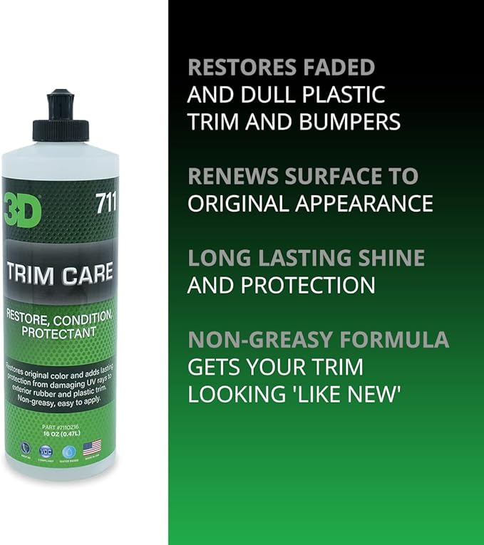 3D Trim Care Restorer of Faded & Dull Plastic, Trim & Bumpers - Image 2