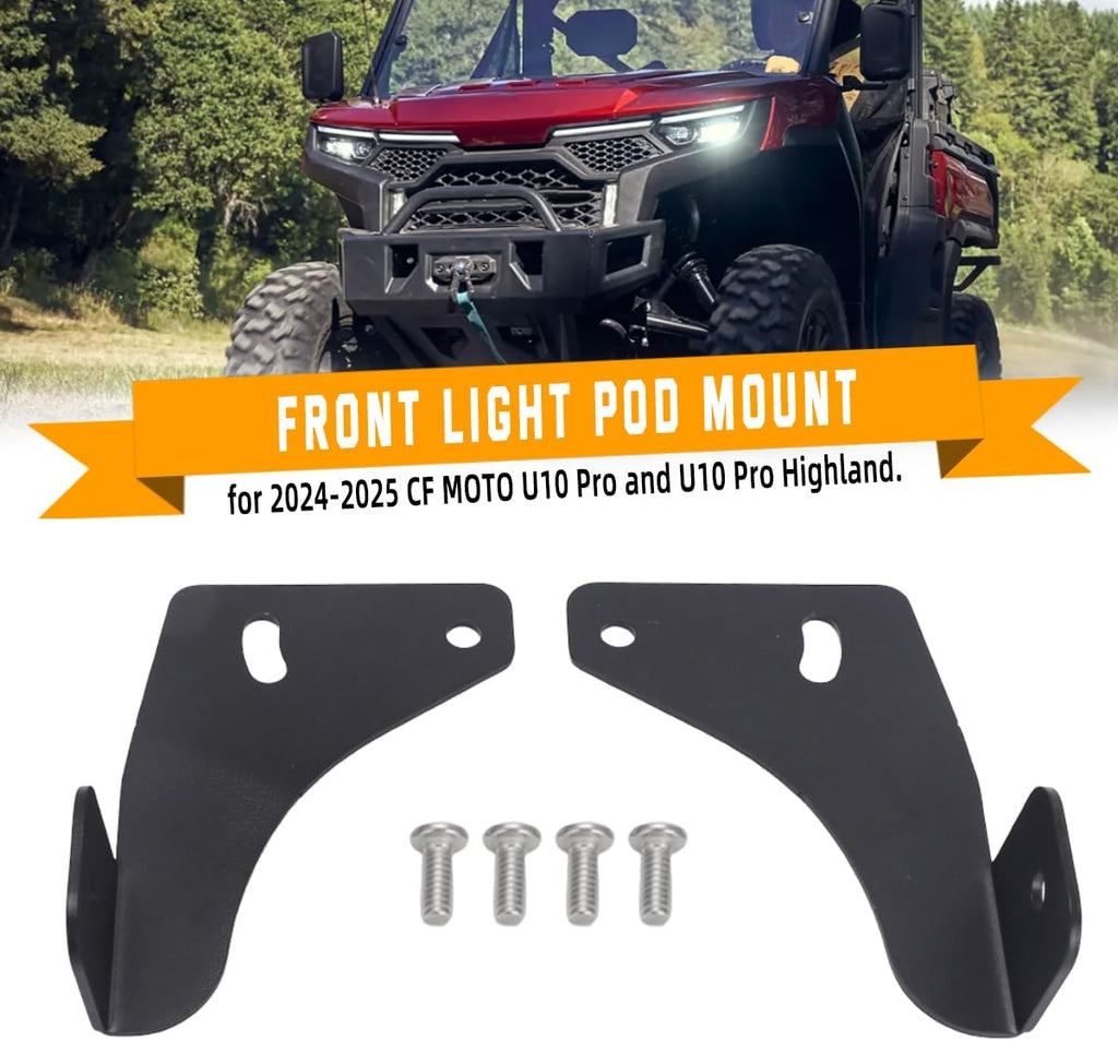 for 2024-2025 CF Moto U10 Pro Front Light Pod Mount, Heavy Duty Metal Light Mounting Bracket