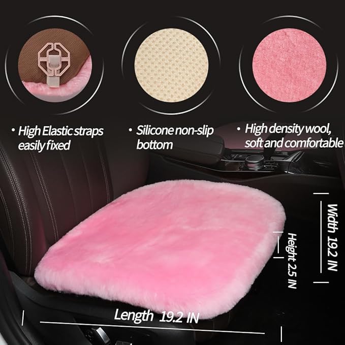 LLB Genuine Sheepskin Car Seat Cushion Seat Covers - Image 4
