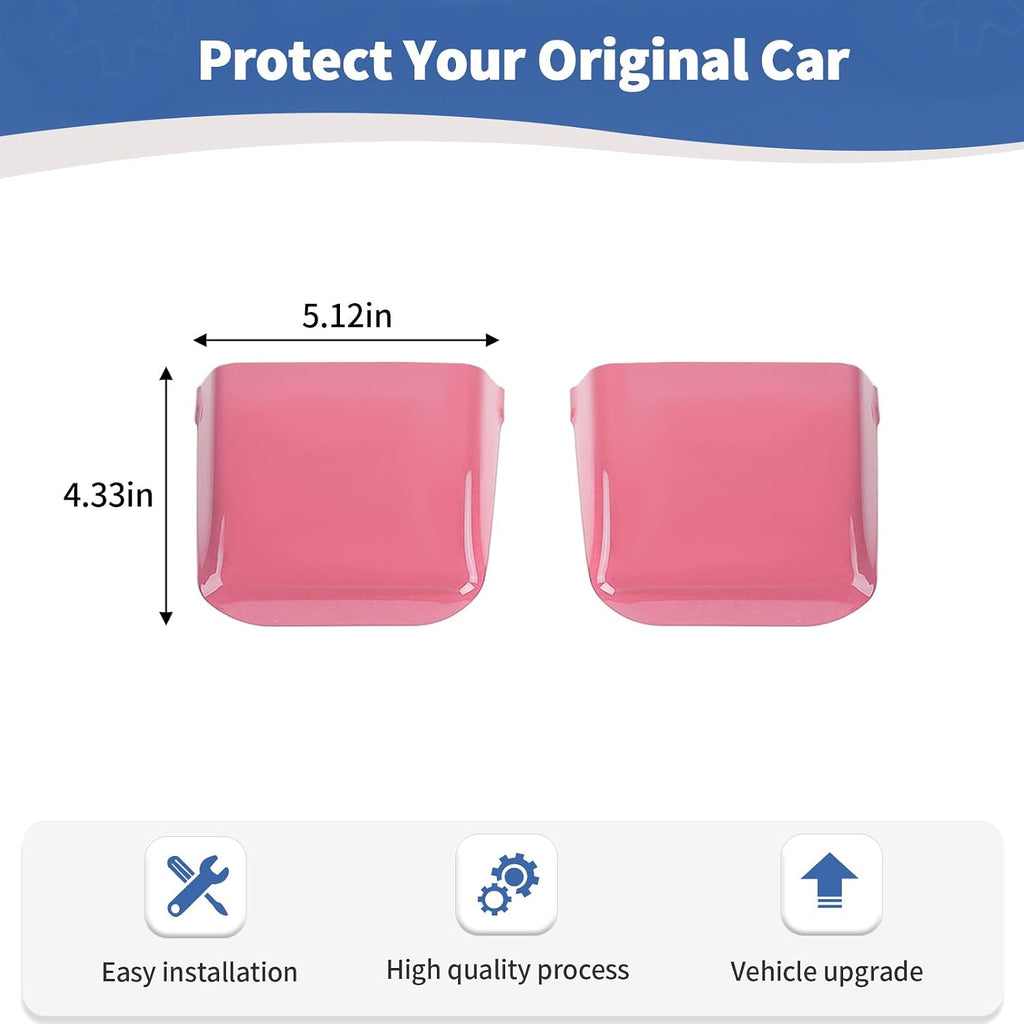 for Jeep JL Tail Lights Cover Side Trim Fit for Jeep Wrangler JL JLU 2018-Present Pink Exterior Accessories 2pcs