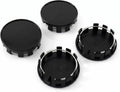 4 PCS Car Wheel Hub Center Cap, Snap-in Tight Fit ABS Hub Cover, Scratch-Resistant Sealed Rim Exterior Accessory, Universal for Most Cars, Trucks, SUVs (Black)