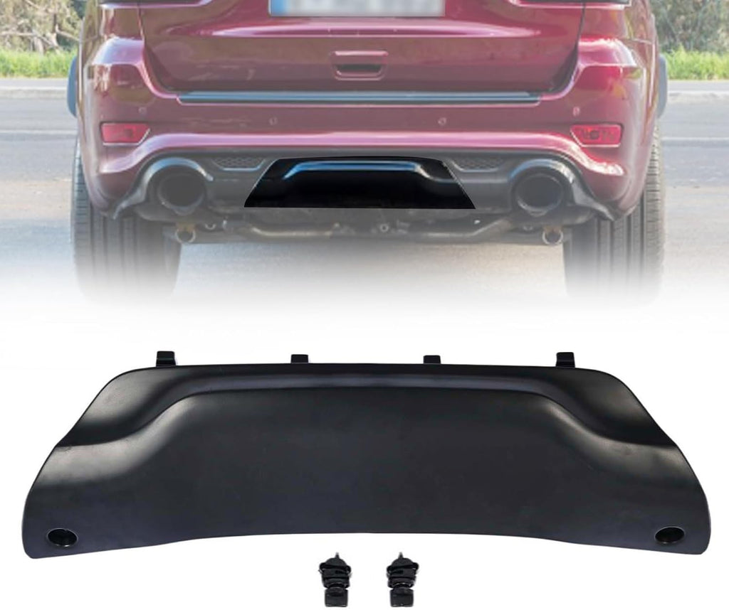 68157472AA Rear Trailer Tow Hitch Cover W/2Pcs Retainer Fastener Fit for Jeep Grand Cherokee SRT 2012-2021 Bumper Trailer Hitch Panel Trim Bezel 68158192AA 68158193AA