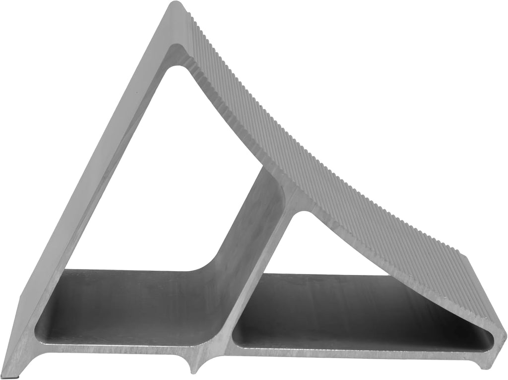Extreme Max 5001.6798 Premium Lightweight Aluminum Wheel Chock with Ribbed Slope and Grip Teeth - Anti-Slip Claw Base for Trailers, RVs & 5th Wheels, Set of 4