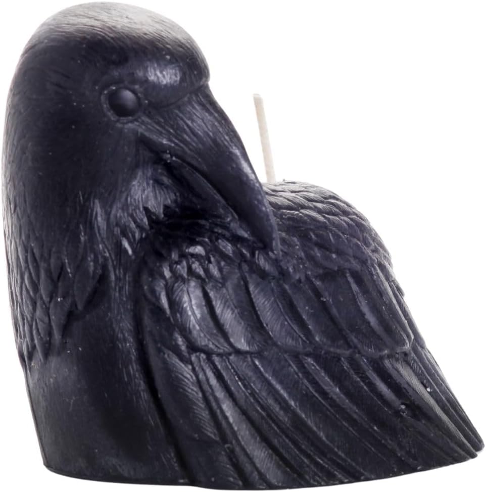 Big Dipper Wax Works Black Crow Candle – Handcrafted 100% Pure Beeswax, 4&quo...