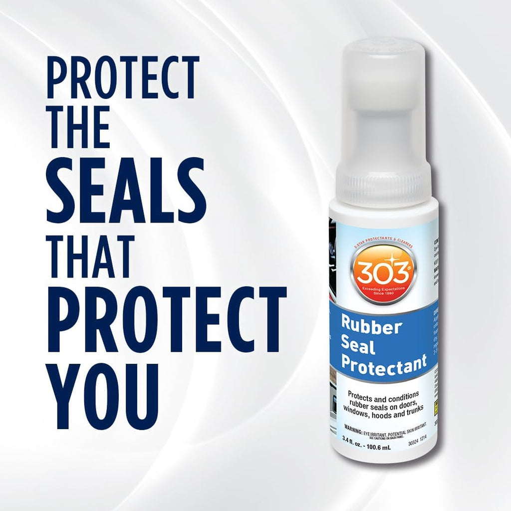 303 Rubber Seal Protectant for Weatherstripping, 3.4 oz | Conditions rubber seals to help prevent cracking, fading, and drying.