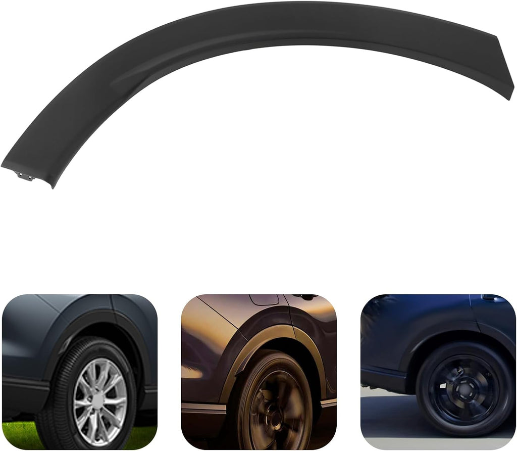 Rear Fender Trim Molding Fit For 2023 2024 Honda CR-V, 74453-3A0-A00, 74413-3A0-A00, Left/Right Side Rear Wheel Flare Kit, Black Wheel Arch Trim (Right Passenger Side)