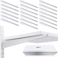 croblissful 20 pcs adjustable shelf brackets for double, main product view