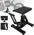 POLARBEAR Dirt Bike Stand Adjustable Jack Stand 1200Lbs Capacity Engine Stand Vertical Rise Easy Operated for ATV Dirt Bike Maintenance Lightweight(Black)