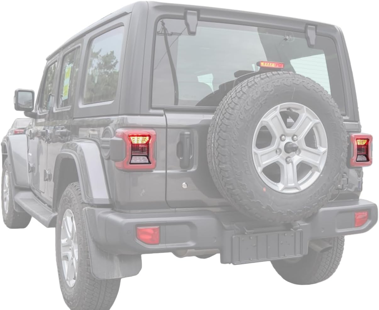 Tail Light Cover Taillight Guard Decoration Trim for Jeep Wrangler JL JLU Unlimited 2018 2019 2020 2021 2022 2023 2024 2025 2026 Tail Lamp Protector Exterior Accessories, 2Pcs USA Flag