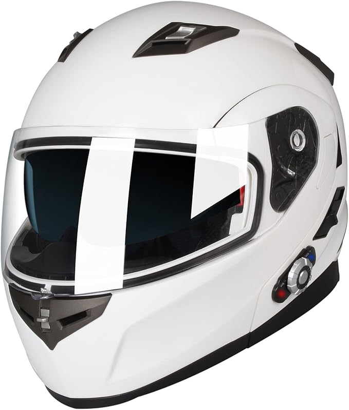 FreedConn BM2-S Bluetooth Motorcycle Helmet, Flip-Up Modular Motorbike Helmet by FreedConn