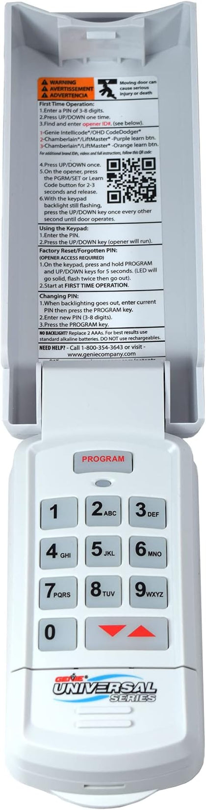 Genie Genuine GUK-R Wireless Universal Garage Door Opener Keypad, Compatible