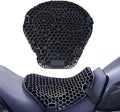 Motorcycle Seat Cushion for Kawasaki Versys X300 300 Versys X250 1000 Versys1000, Non-Slip Moto Gel Seat Pad, 3D Honeycomb Structure Shock Absorption and Breathable Seat Cover for Long Rides